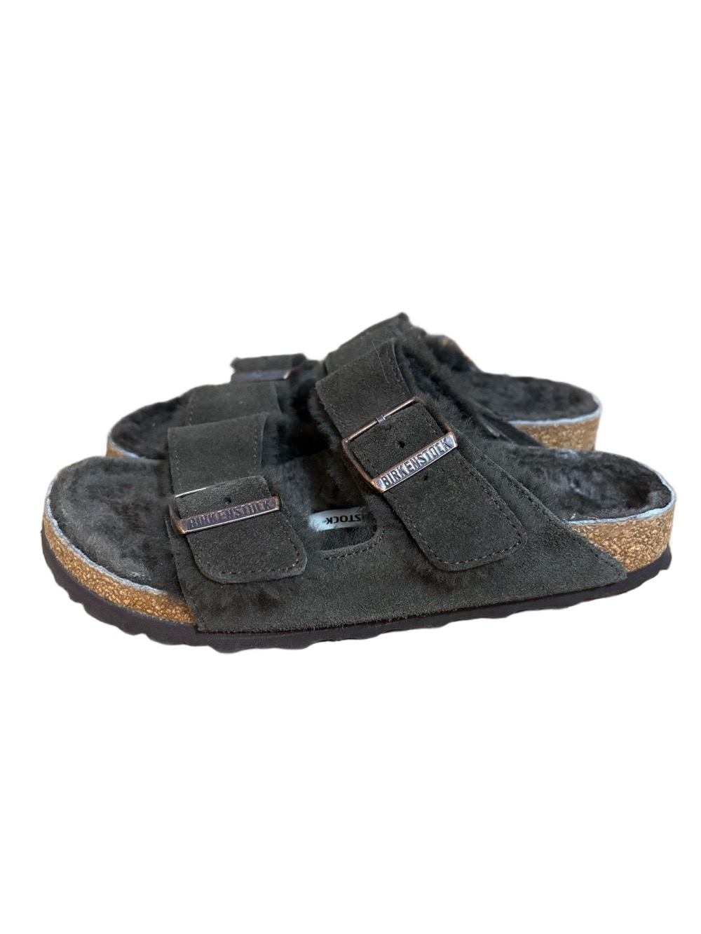 Birkenstock Arizona - Mocha Suede Shearling